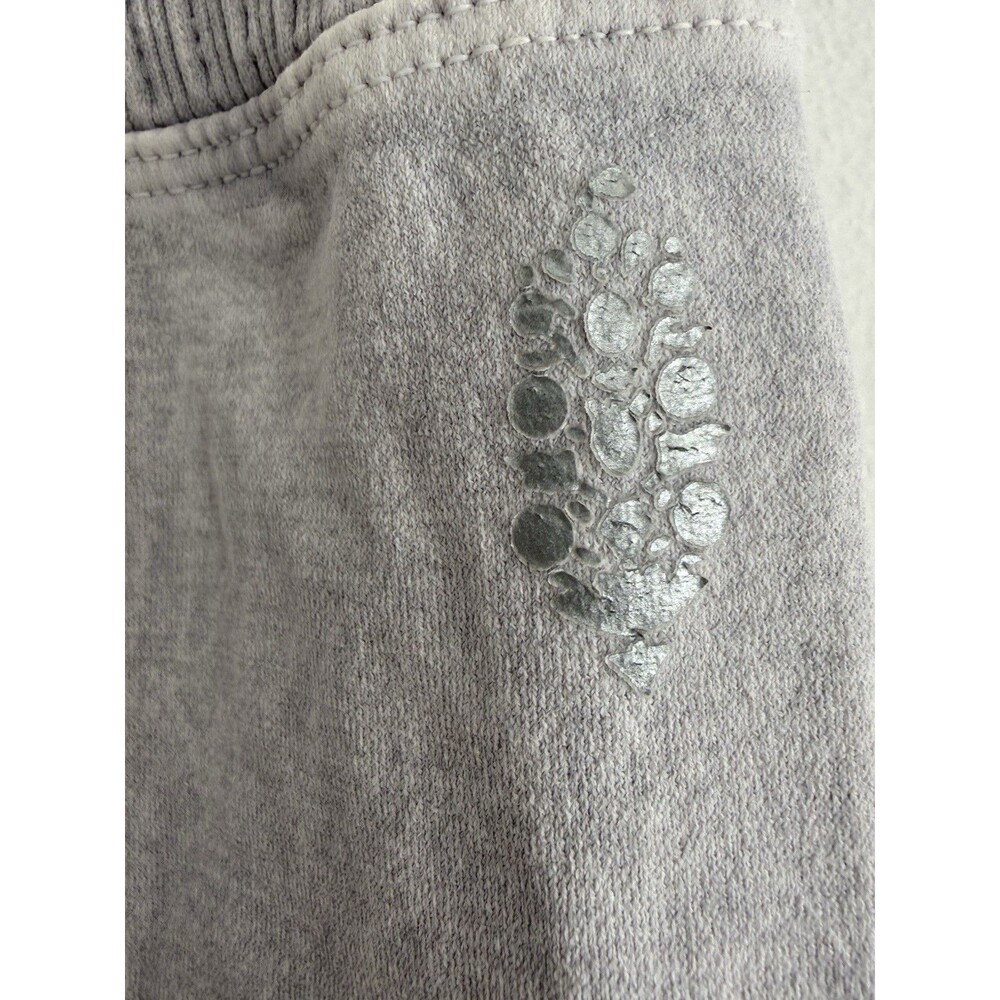 ✿ Women’s Gray Ribbed High Rise Leggings Stretch Minimalist Comfort Pants UK 8